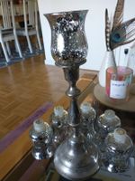 Kerzenständer Aufsatz silber Glas 6 Stück top Zustand Hessen - Bensheim Vorschau