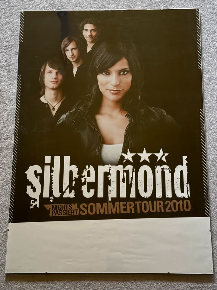 Poster / Tour-Plakat Silbermond „Nichts passiert“ Sommertour 2010 in Hamburg