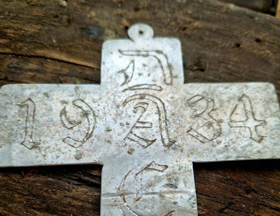 ‼️Historische Relikte der NS Zeit*KZ Dachau Kreuz 1934*Gedenk WK2 in Ferch
