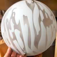 runde Wandlampe Deckenlampe Glas weiß/farblos marmoriert Dm 25 cm Leipzig - Sellerhausen-Stünz Vorschau
