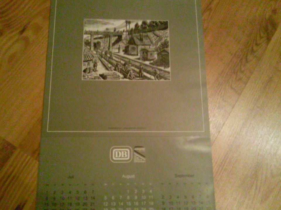 DEUTSCHE BUNDESBAHN - KALENDER von 1985 - Großformat (2005-70) in Piesport