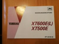Bedienungsanleitung Yamaha XT600E / XT500E Bayern - Sand a. Main Vorschau