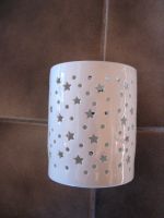 Keramik Windlicht Dekolicht weiß Sterne für z.B.Lichterkette Hand Niedersachsen - Calberlah Vorschau