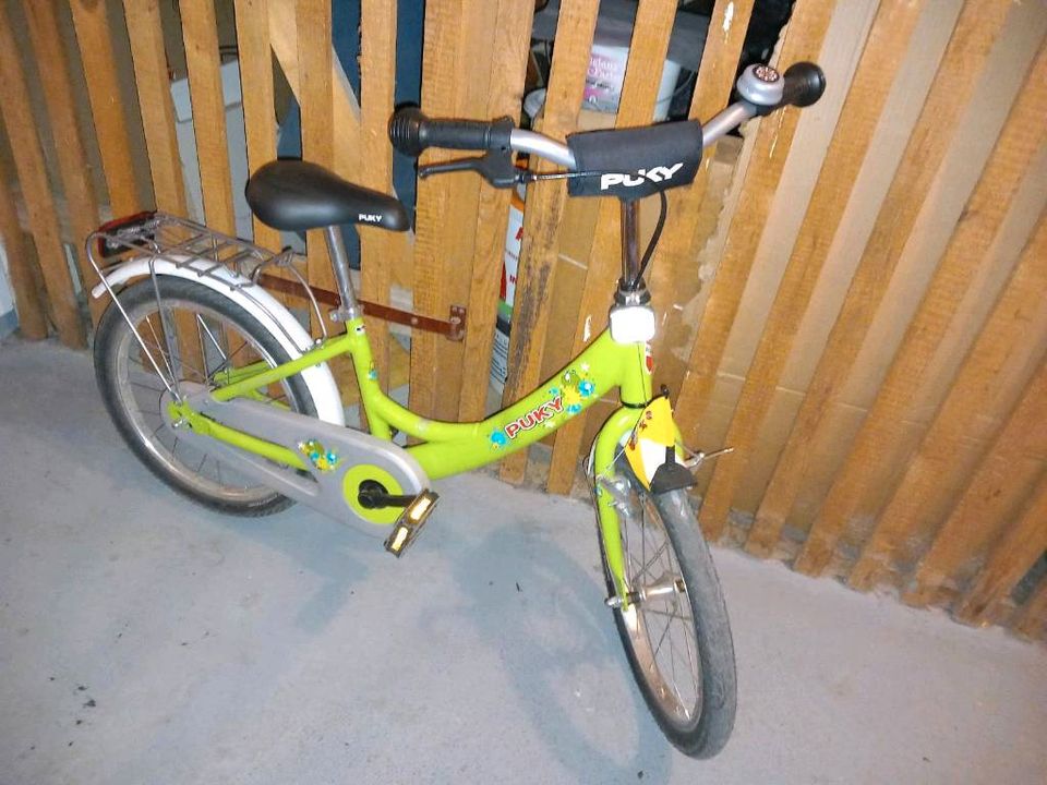 Puky 18 Zoll Kinderfahrrad Fahrrad grün in Mainaschaff