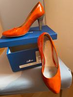Cypres Damenpumps Größe 41 orange Lack Bayern - Stephansposching Vorschau