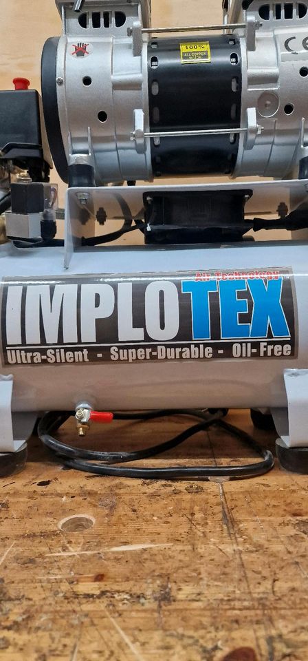 IMPLOTEX 1500W 2PS 18L Silent Flüsterkompressor Druckluftkompress in Pentenried