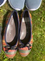 Jenny by Ara bunt gestreifte Ballerinas Leder wie neu - €15 Stuttgart - Vaihingen Vorschau