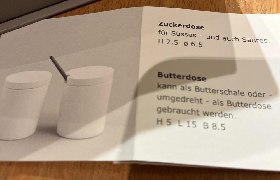 2 Zuckerdöschen Keramikwerkstatt Zürich Müller Keltenstrasse in Schwäbisch Gmünd
