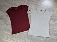 Takko Basic Tshirts Gr. XS/S Shirts grau bordeaux weinrot Nordrhein-Westfalen - Wettringen Vorschau