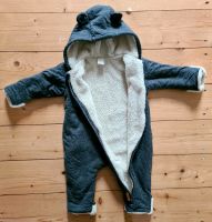 Baby Overall mit Kapuze H&M Größe 68 dunkelgrau mit Öhrchen Sachsen-Anhalt - Halle Vorschau