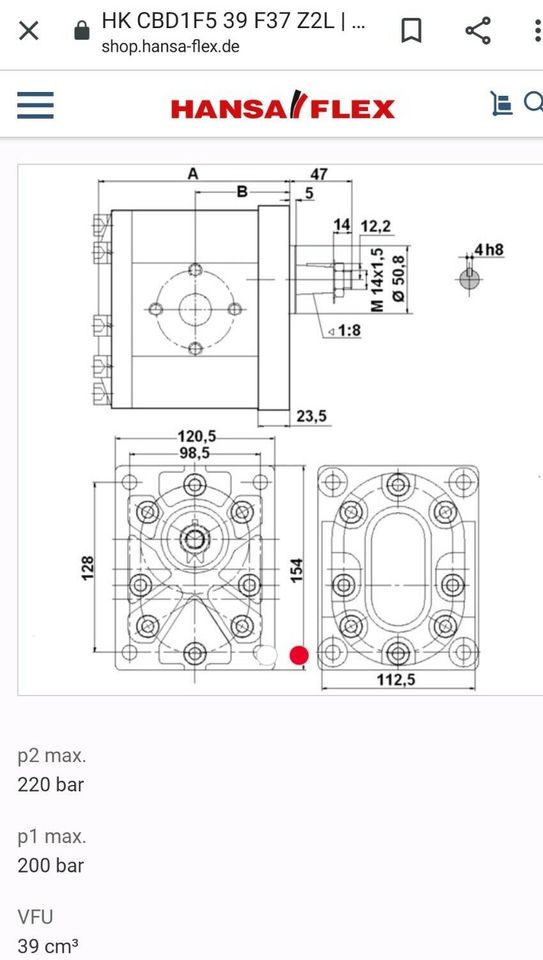 Hydraulikpumpe Hansaflex neu NP 980€ in Beckum
