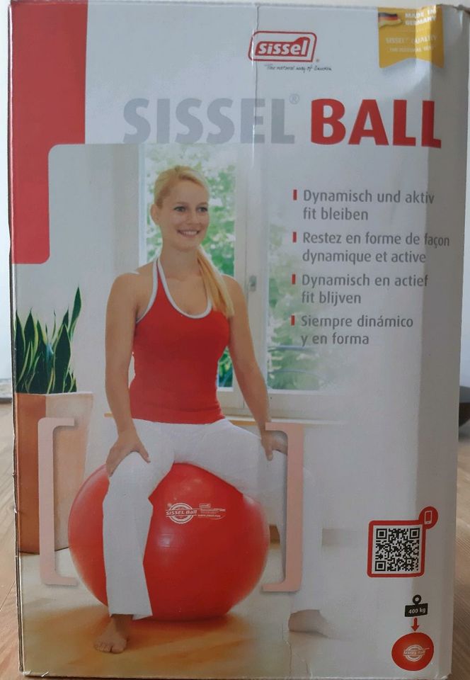 Gymnastik-/ Sitz-Ball Sissel 65 cm rot in Erlangen