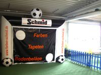 Torwand aufblasbar Fussballtor mit Zubehör Zielplane Werbebanner Bayern - Holzgünz Vorschau