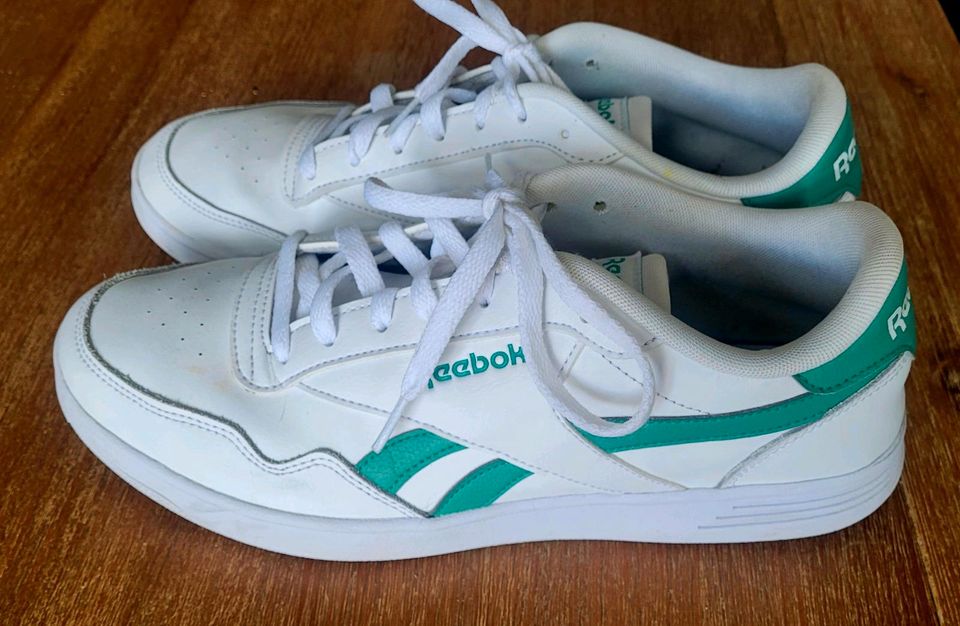 Reebok Classic Techque Turnschuhe Leder Weiß Grün Größe 43 (44) in Leipzig