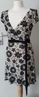 (Gr.38)Kurzkleid,Kurzarm,beige mit schwarzen Flowerprints(neu) Frankfurt am Main - Bergen-Enkheim Vorschau