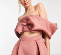 ASOS Abendkleid Cocktailkleid mit Cut-outs und Carmen Ausschnitt Hamburg-Nord - Hamburg Winterhude Vorschau