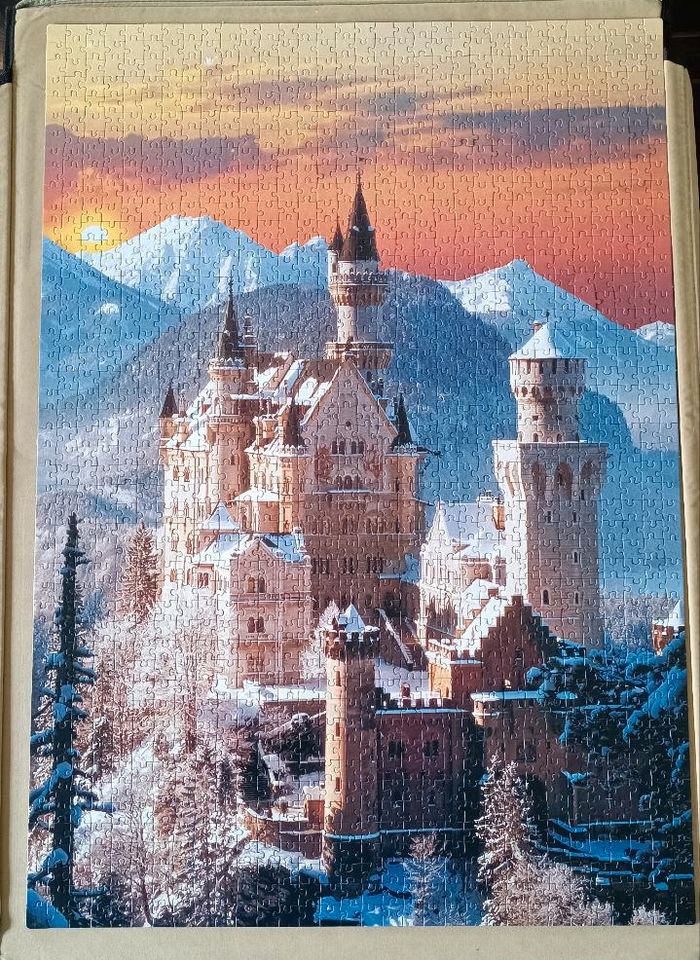 Puzzle 1.500 Teile Schloss Neuschwanstein Neuwertig v. Clementoni in Neuhof