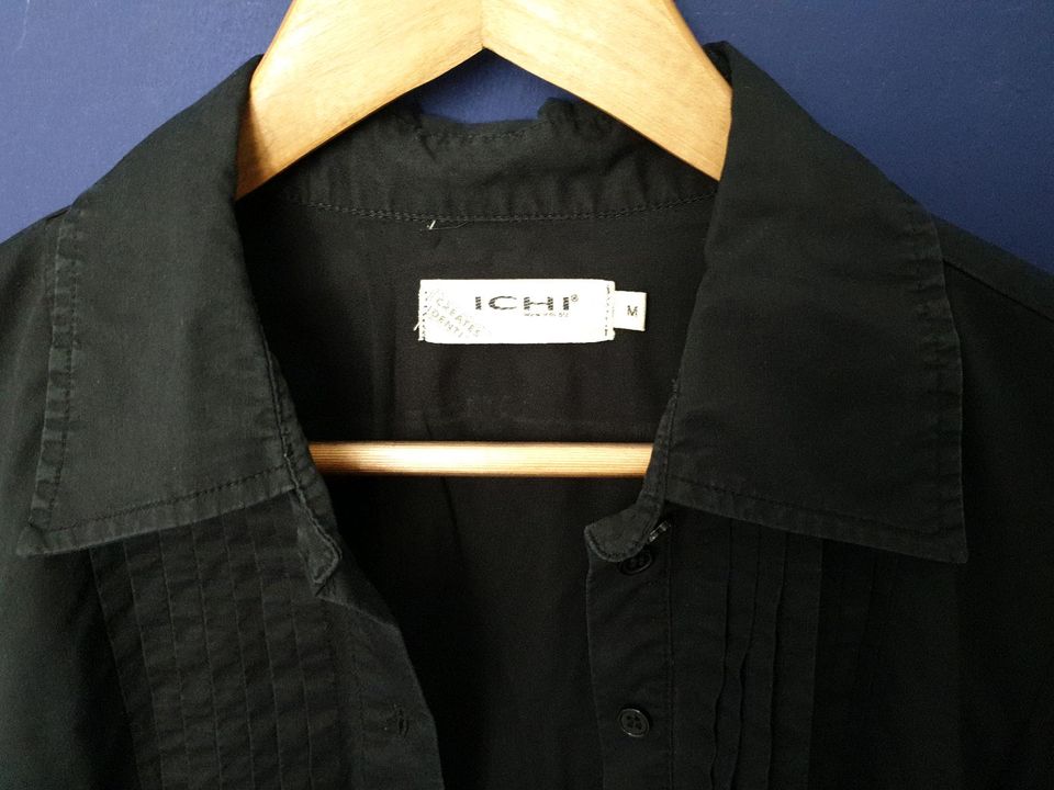 Bluse für Damen schwarz, Größe M, Ichi in Pforzheim