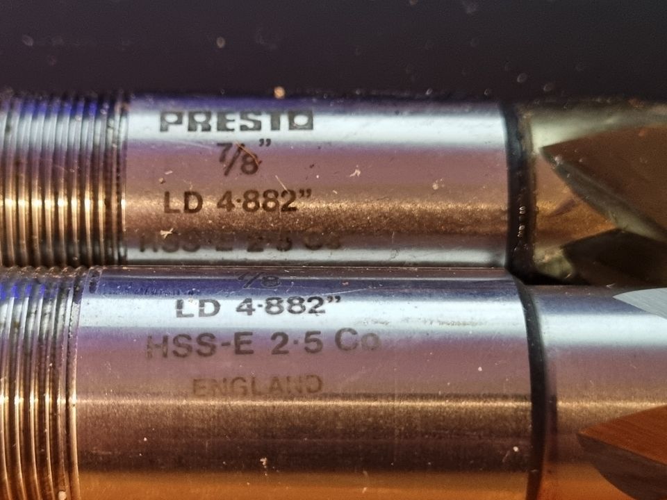 Fräser Presto 7/8" LD 4 882" HSS-E 2 5Co in Vettweiß