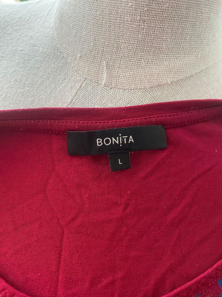 Rosa violetter Bonita Pullover Tunika Bluse Shirt Größe L ca. 40 in Attenkirchen