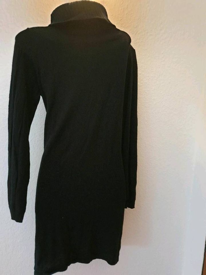 Schwarz rollkragen kleid pullover strick 36/38 rock enganliegend in Backnang