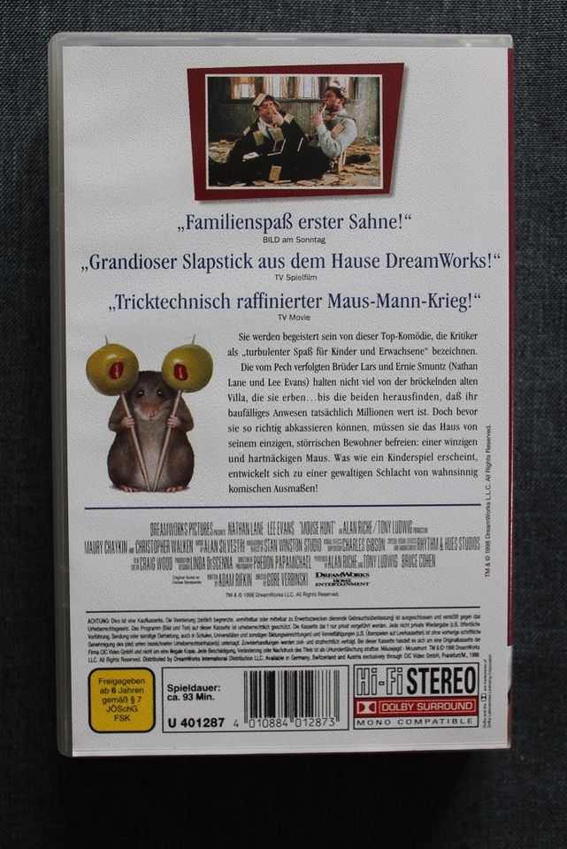 VHS Kassetten Flubber / Mäusejagd/ Rudolf mit der roten Nase in Melle