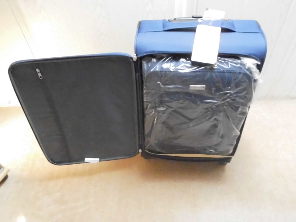 2 Koffer Pianeta Stoff 57 cm und46 cm in Blau in Dortmund