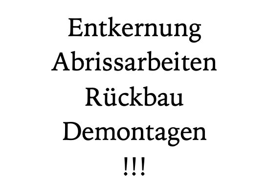 Entkernung Abrissarbeiten Rückbau Demontagen !!! in Düsseldorf