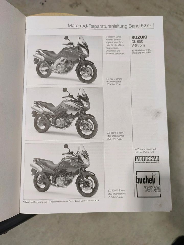 Reparaturanleitung Suzuki DL V- Strom ab 2004*Werkstattbuch* in Wuppertal