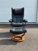 Neuw. Stressless Sessel Wing (S) Hocker Leder schwarz Relaxsessel Lindenthal - Köln Lövenich Vorschau