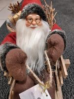 Weihnachtsmann auf Schlitten 30cm Weihnachts Dekoration Deko Figu Sachsen-Anhalt - Bad Bibra Vorschau