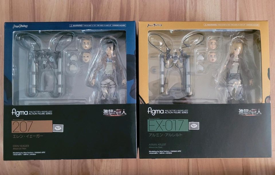 Max Factory Attack on Titan Figma, Eren, Mikasa, Armin, Levi, ... in Balve