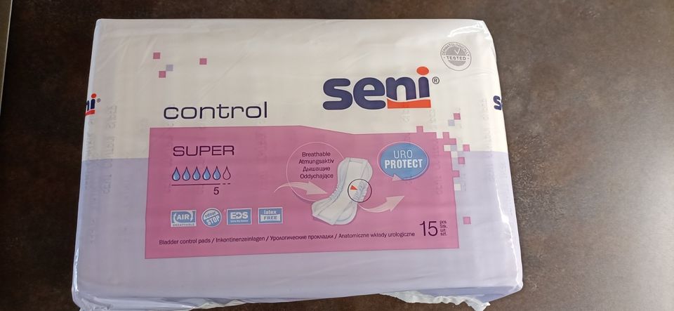 seni control SUPER  3xKartons a 6 Packungen(pro Packung 15 Stck.) in Rostock