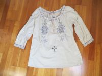 Culture Bluse Tunika creme lila-braun bestickt L 40 42 Bayern - Günzburg Vorschau