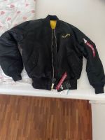 Alpha Industries Breitling Logo MA-1 Bomberjacke schwarz Größe M Baden-Württemberg - Fellbach Vorschau