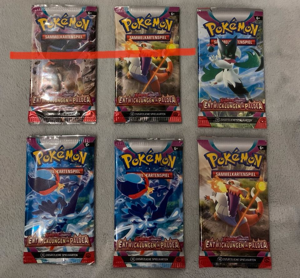 Booster repacks, Pokemon, Entwicklungen in Paldea in Neuenkirchen bei Greifswald