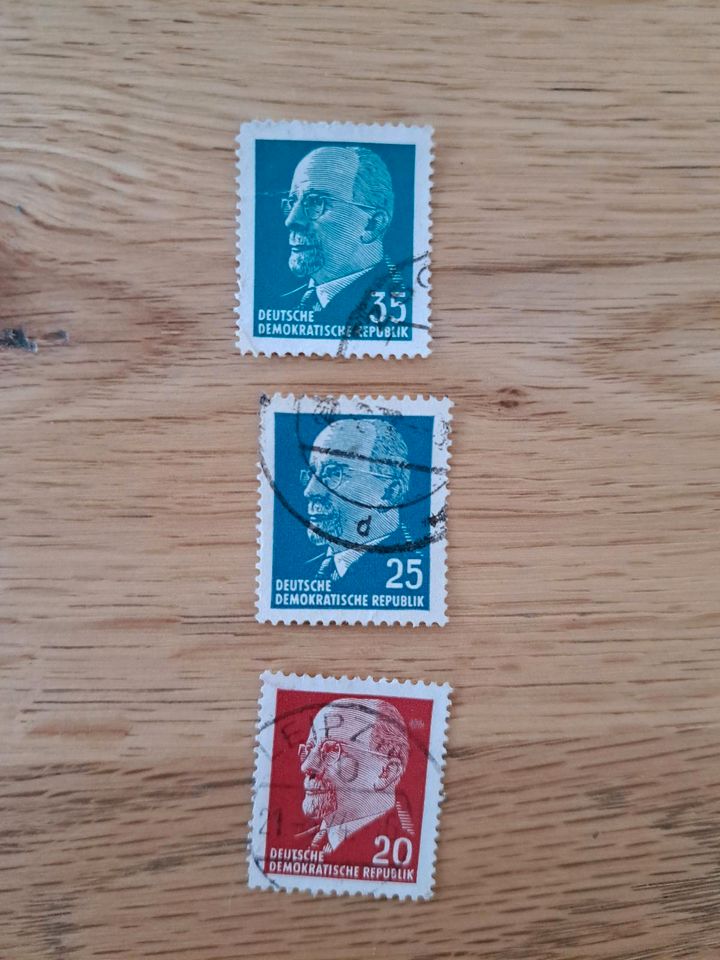 3er Set DDR Briefmarke Ulbricht in Kevelaer