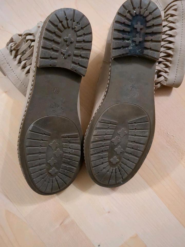 Stiefeletten Damen beige ungefüttert Spm shoes&boots Gr.37 in Sandhausen