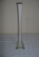 Blumenvase, Glasvase, eckig, weißes Glas Sachsen - Krostitz Vorschau