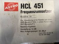 Astro Frequenzumsetzer HCL 451 Fernsehen Nordrhein-Westfalen - Lindlar Vorschau