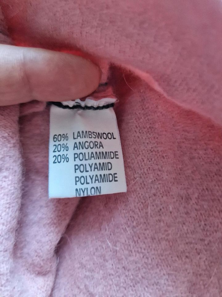 Carmen G. Rollkragen Pullover Lammfell / Angora Gr. L in Allmendingen