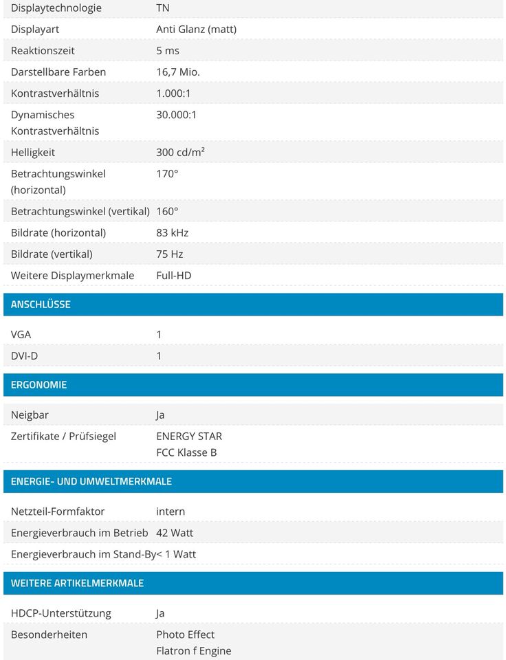 LG Flatron 23 Zoll - Full HD - TFT Monitor in Töging am Inn