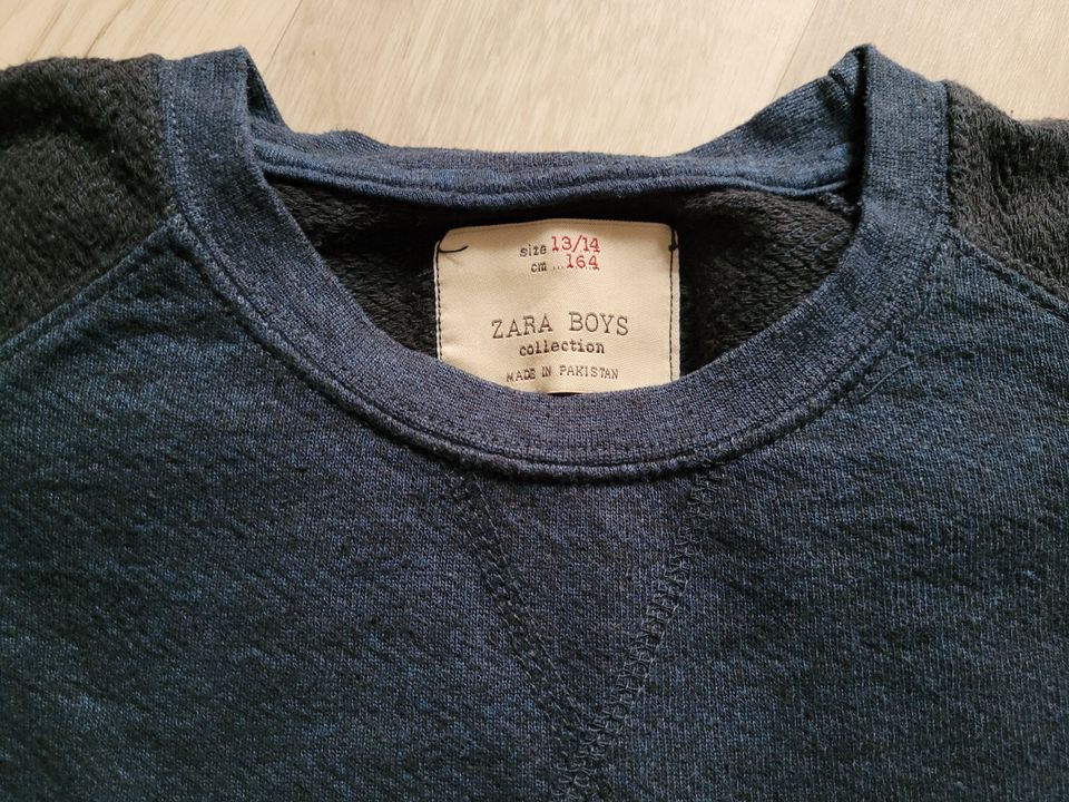 Zara Jungen Pullover, Sweatshirt marineblau schwarz Gr. 164 TOP in Zerbst (Anhalt)