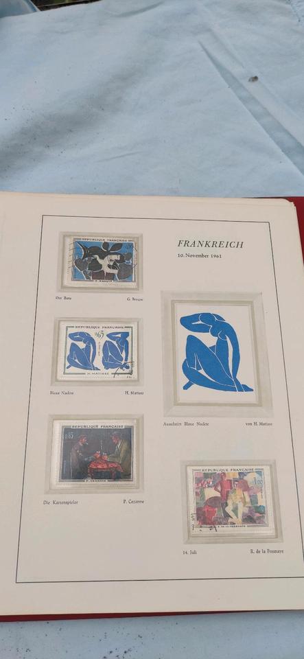 Briefmarken Sammlung Gemälde Europas und UNO Vereinte Nationen in Neunkirchen