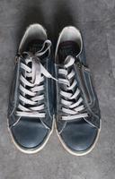 Mustang Sneaker Gr. 39 mit Reißverschluss und Schnürung blau Sachsen-Anhalt - Harbke Vorschau