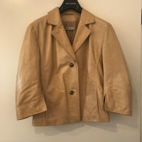 RENE LEZARD Lederjacke Blazer Jacke Leder beige Gr. 38 / M Düsseldorf - Bilk Vorschau