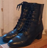 Leder Tamaris Boots Stiefel Stiefeletten mit Absatz Schnüren Hessen - Gernsheim  Vorschau