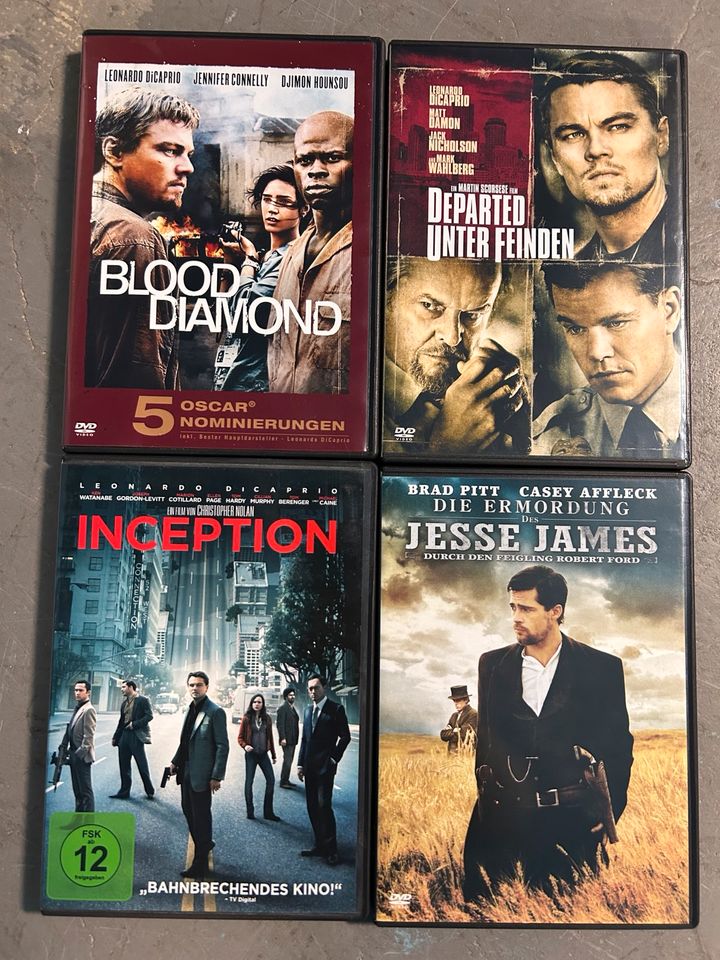 4 DVD‘s Blood Diamond, Departed, Inception, Jesse James in Au
