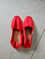 Rote Espadrilles Stoffschuhe Hausschuhe 36 36,5 37 Sommerschuhe Altona - Hamburg Ottensen Vorschau