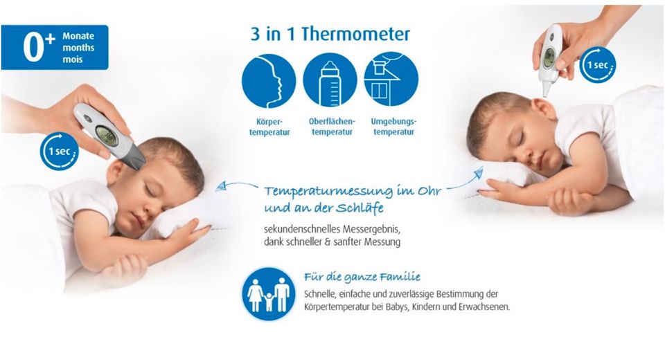 REER SkinTemp 3in1 Infrarot-Thermometer OVP neuwertig NP: 27€ in Hamburg